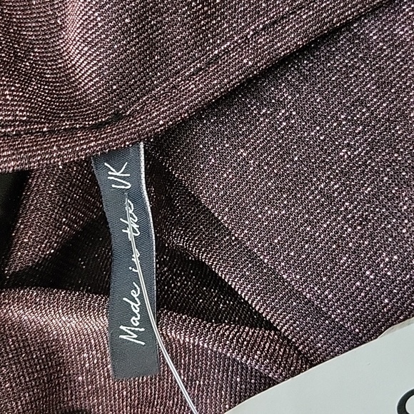 ASOS  Halter Wrap Front Mini Dress in Purple Size 6 - Picture 8 of 10